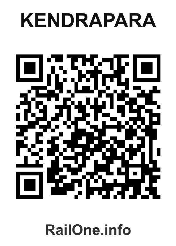 RailOne QR Code for Kendrapara station