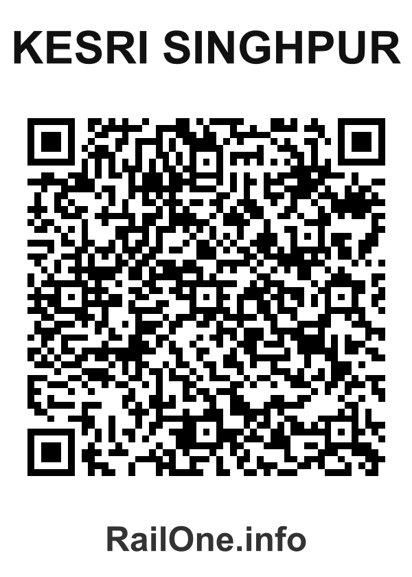 RailOne QR Code for Kesri Singhpur station