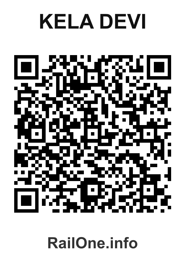 RailOne QR Code for Kela Devi station