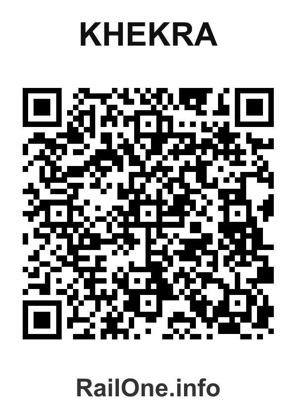 RailOne QR Code for Khekra station