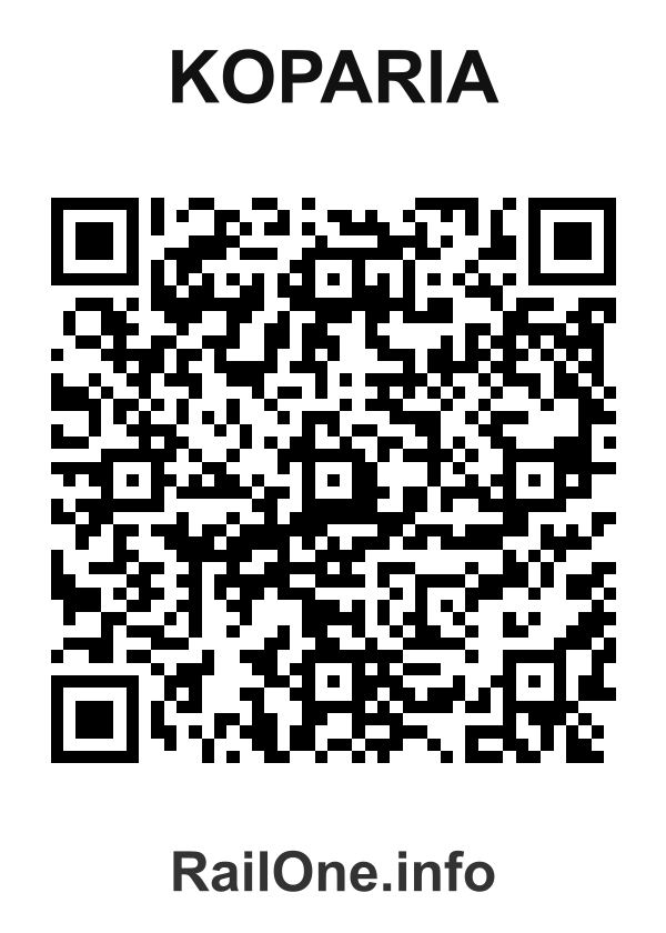 RailOne QR Code for Koparia station