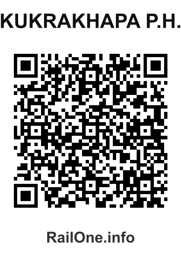RailOne QR Code for Kukrakhapa P.h. station