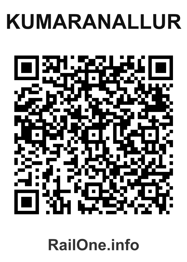 RailOne QR Code for Kumaranallur station