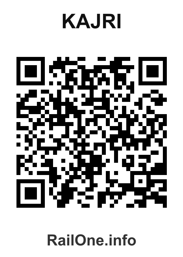 RailOne QR Code for Kajri station