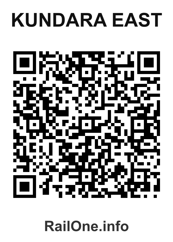 RailOne QR Code for Kundara East station