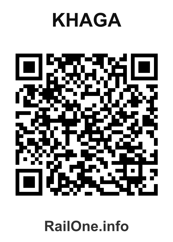 RailOne QR Code for Khaga station