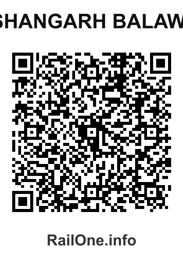 RailOne QR Code for Kishangarh Balawas station