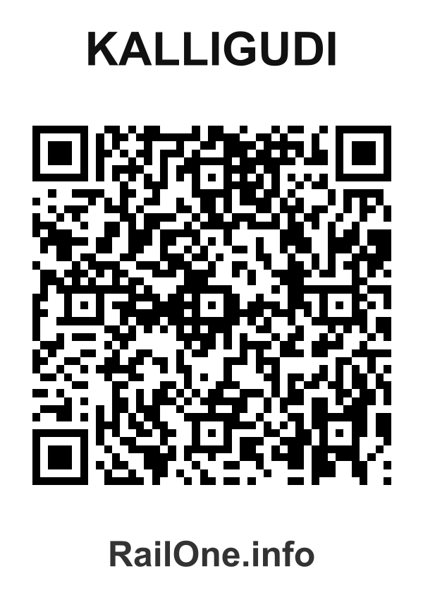 RailOne QR Code for Kalligudi station