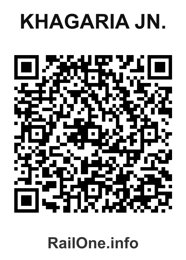 RailOne QR Code for Khagaria Jn. station