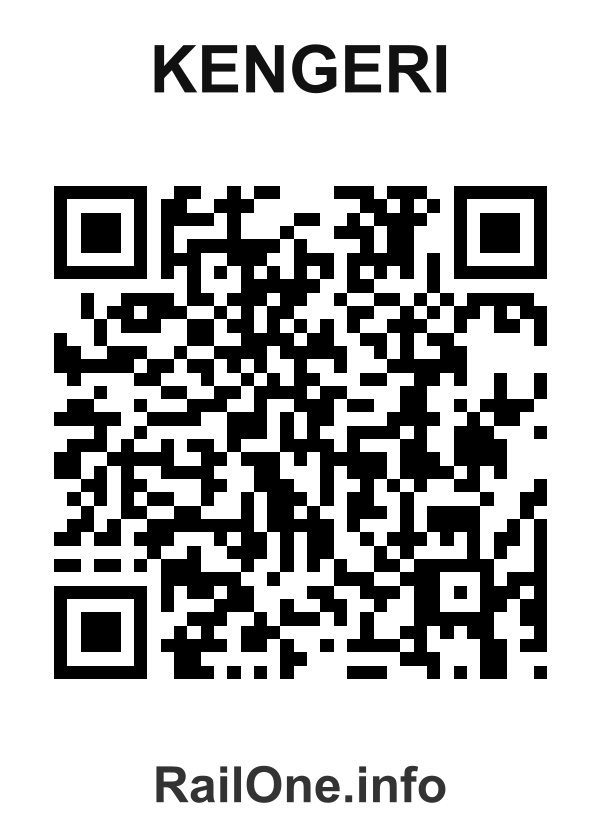 RailOne QR Code for Kengeri station