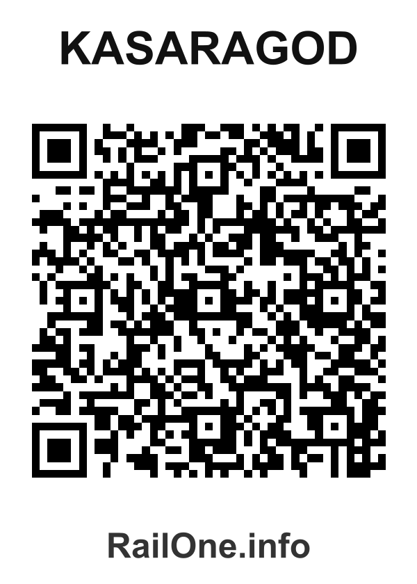RailOne QR Code for Kasaragod station