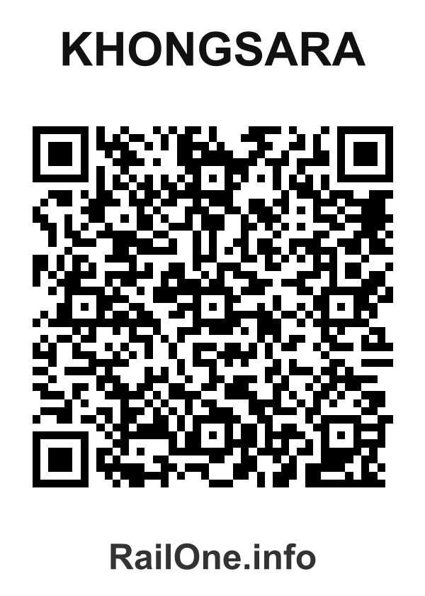 RailOne QR Code for Khongsara station