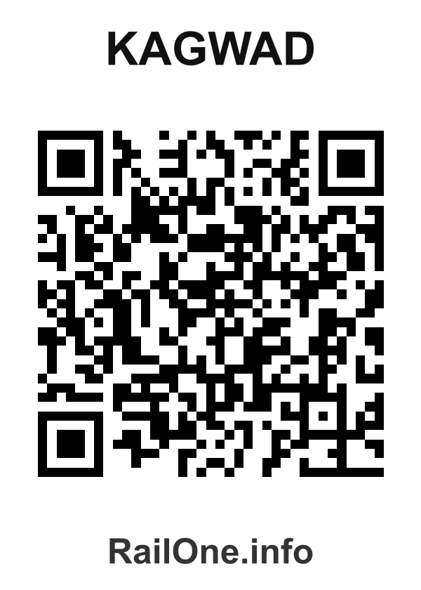 RailOne QR Code for Kagwad station