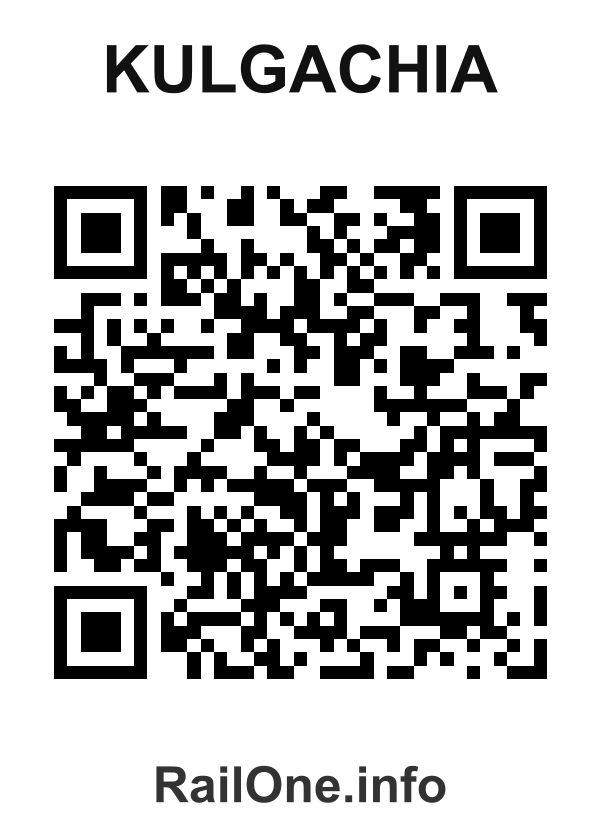 RailOne QR Code for Kulgachia station
