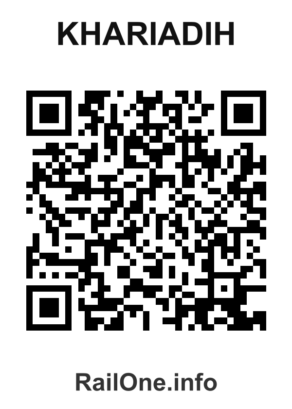 RailOne QR Code for Khariadih station