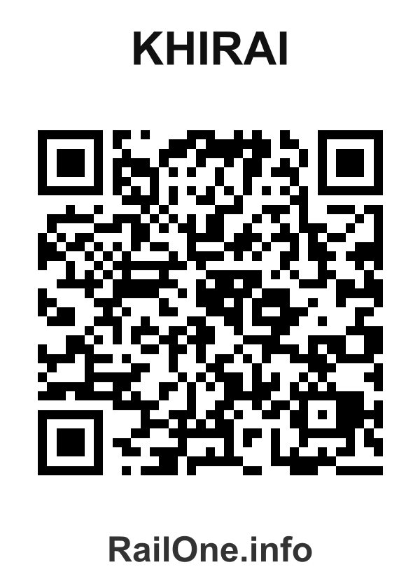 RailOne QR Code for Khirai station