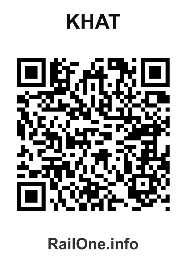 RailOne QR Code for Khat station