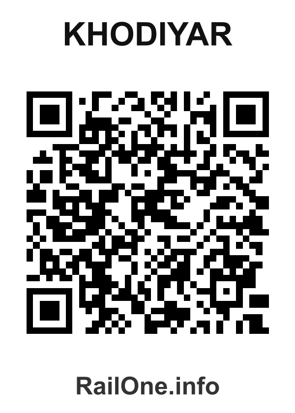 RailOne QR Code for Khodiyar station