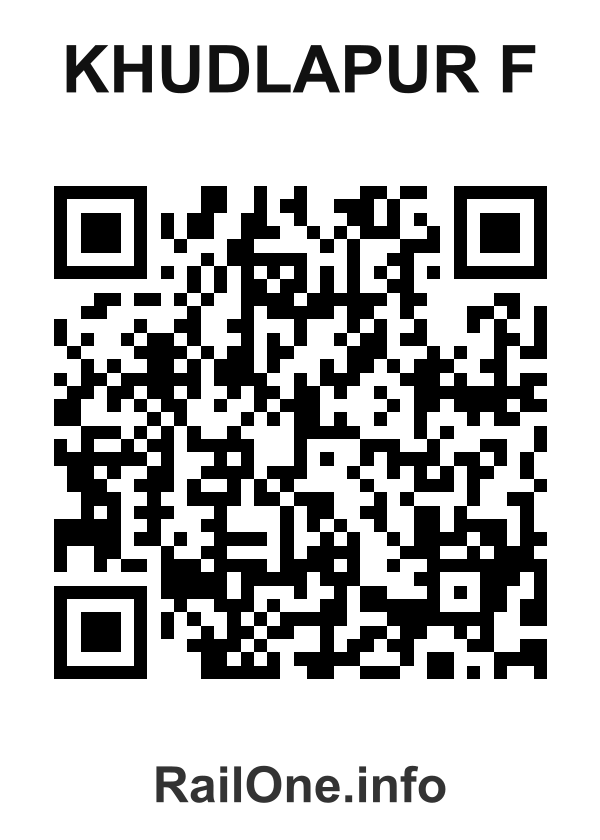 RailOne QR Code for Khudlapur F station
