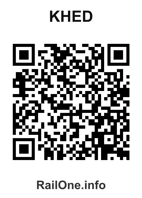 RailOne QR Code for Khed station