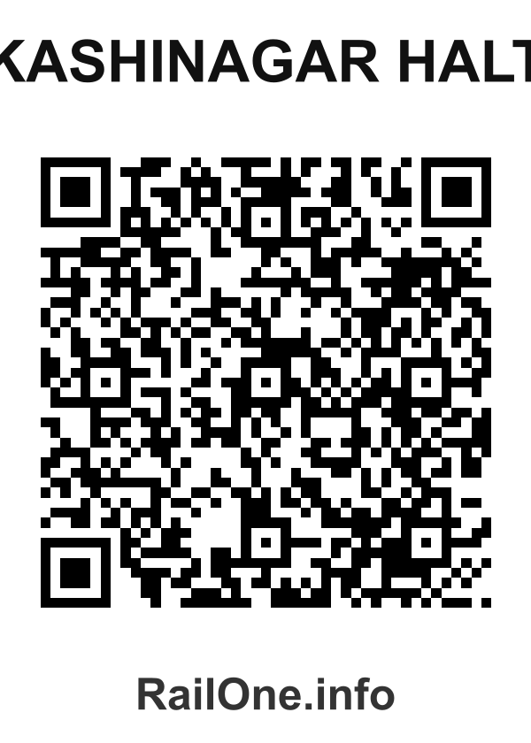 RailOne QR Code for Kashinagar Halt station
