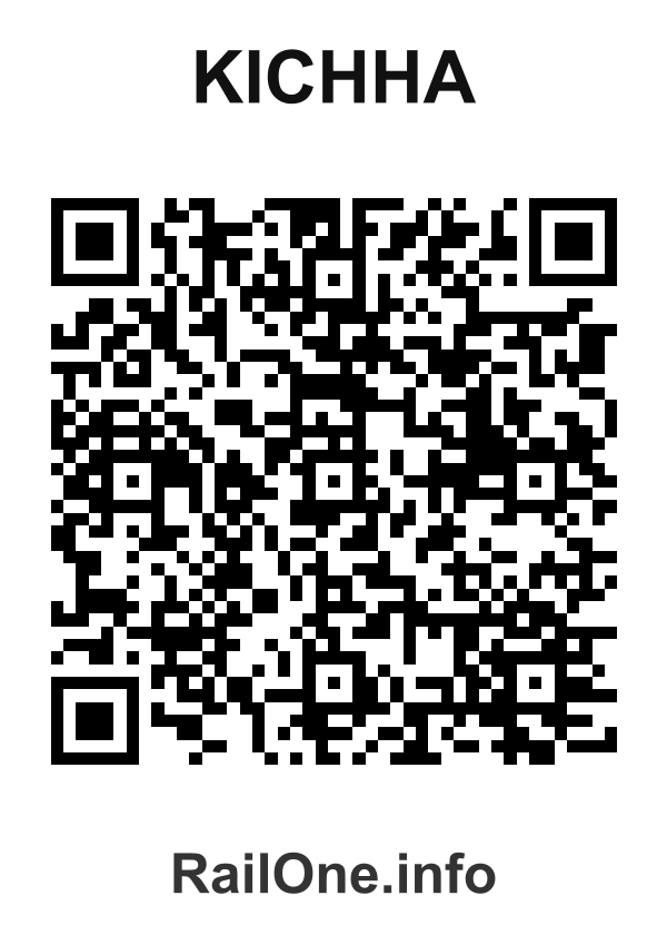 RailOne QR Code for Kichha station