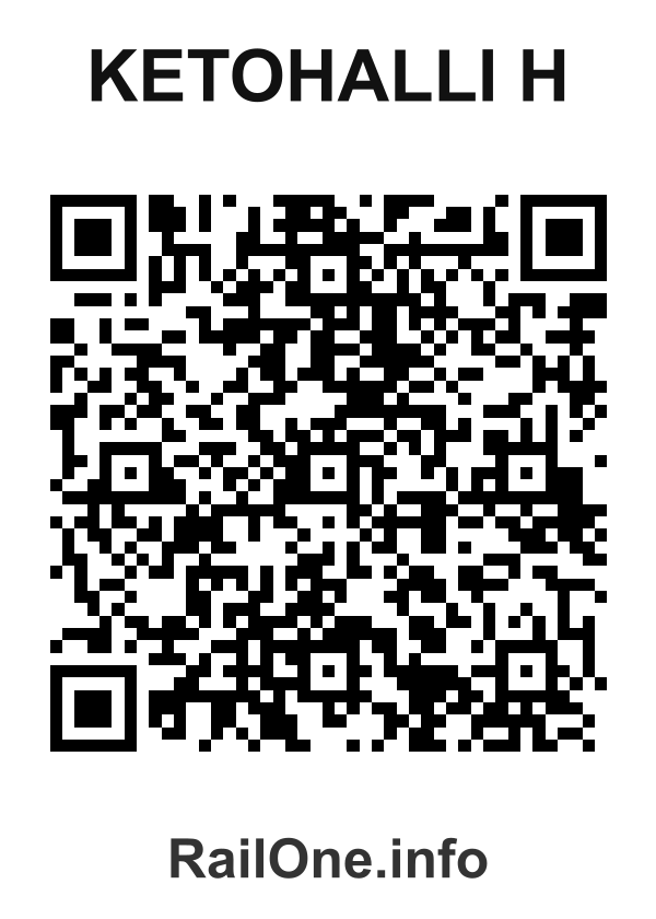 RailOne QR Code for Ketohalli H station