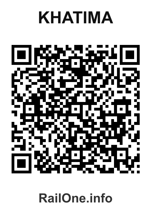 RailOne QR Code for Khatima station