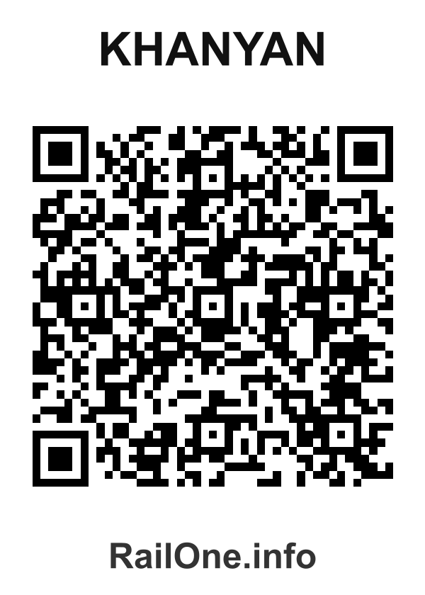 RailOne QR Code for Khanyan station