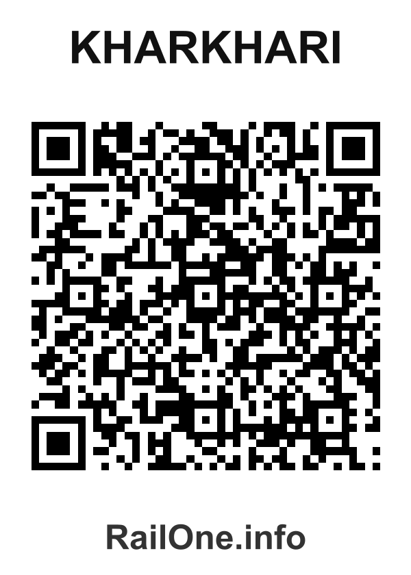RailOne QR Code for Kharkhari station