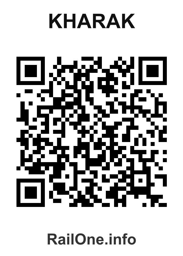 RailOne QR Code for Kharak station