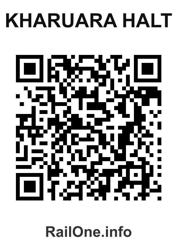 RailOne QR Code for Kharuara Halt station