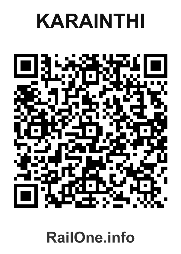 RailOne QR Code for Karainthi station