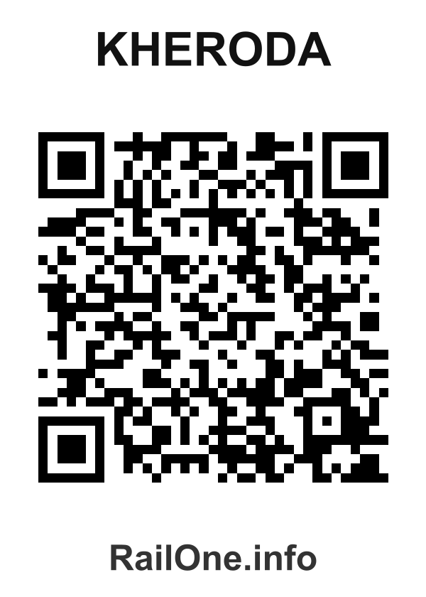 RailOne QR Code for Kheroda station