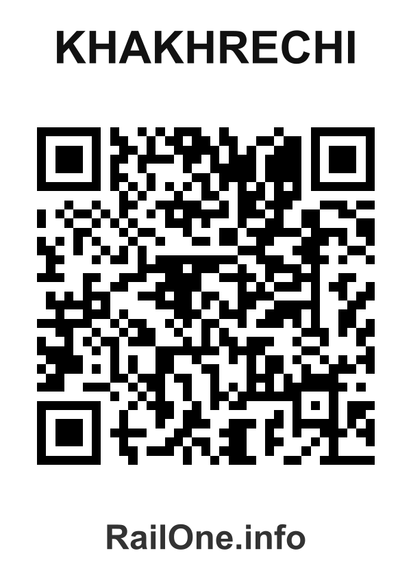 RailOne QR Code for Khakhrechi station