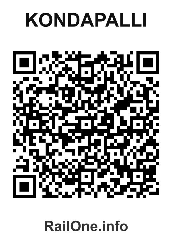 RailOne QR Code for Kondapalli station