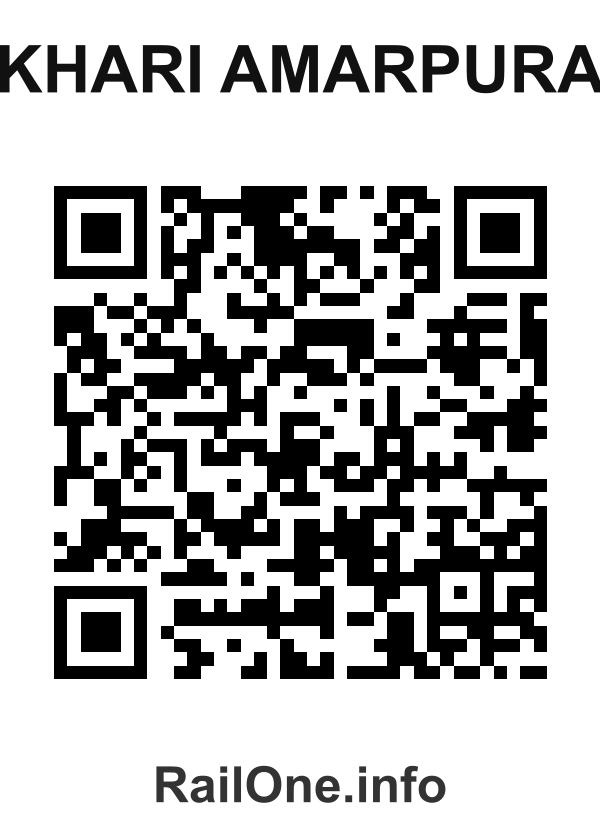 RailOne QR Code for Khari Amarpura station