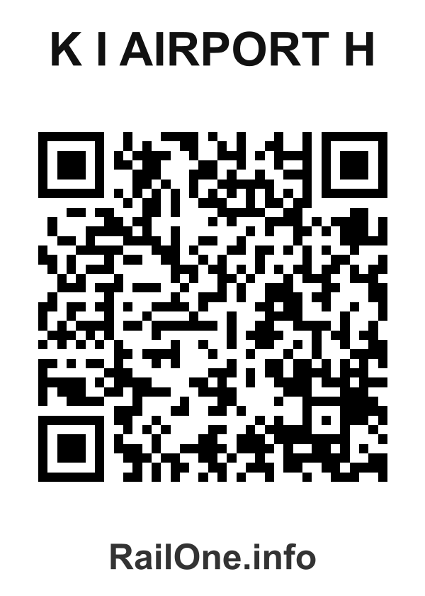 RailOne QR Code for K I Airport H station
