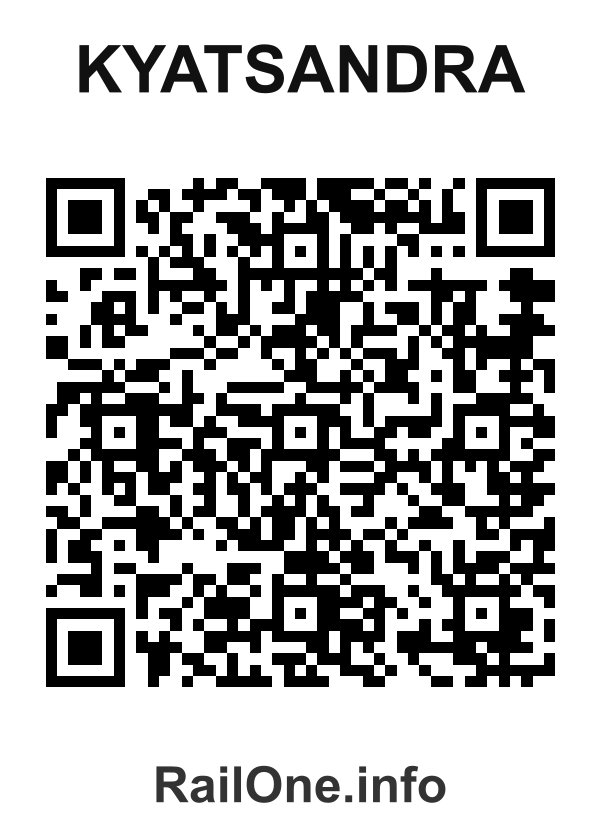 RailOne QR Code for Kyatsandra station