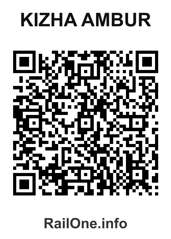 RailOne QR Code for Kizha Ambur station