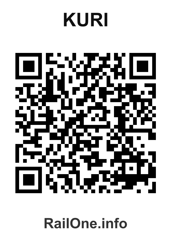 RailOne QR Code for Kuri station