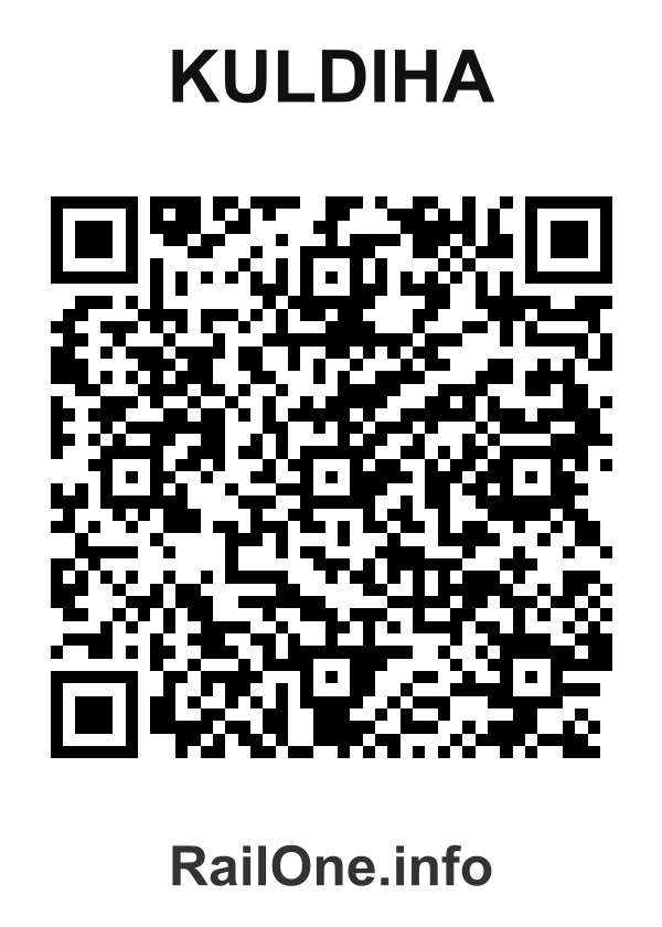 RailOne QR Code for Kuldiha station