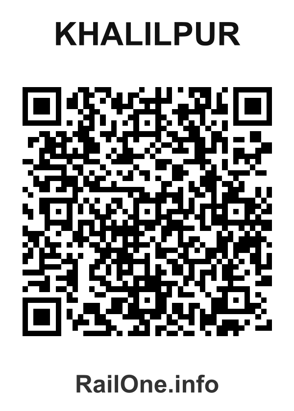 RailOne QR Code for Khalilpur station