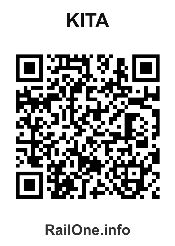 RailOne QR Code for Kita station