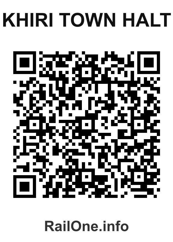 RailOne QR Code for Khiri Town Halt station