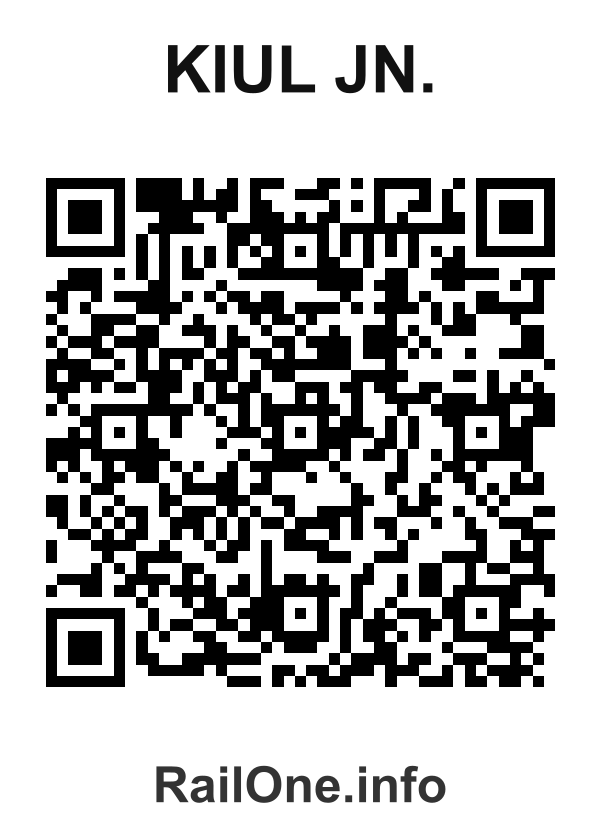 RailOne QR Code for Kiul Jn. station
