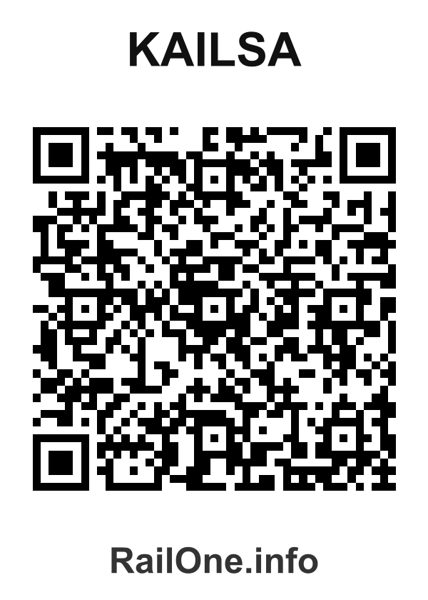 RailOne QR Code for Kailsa station