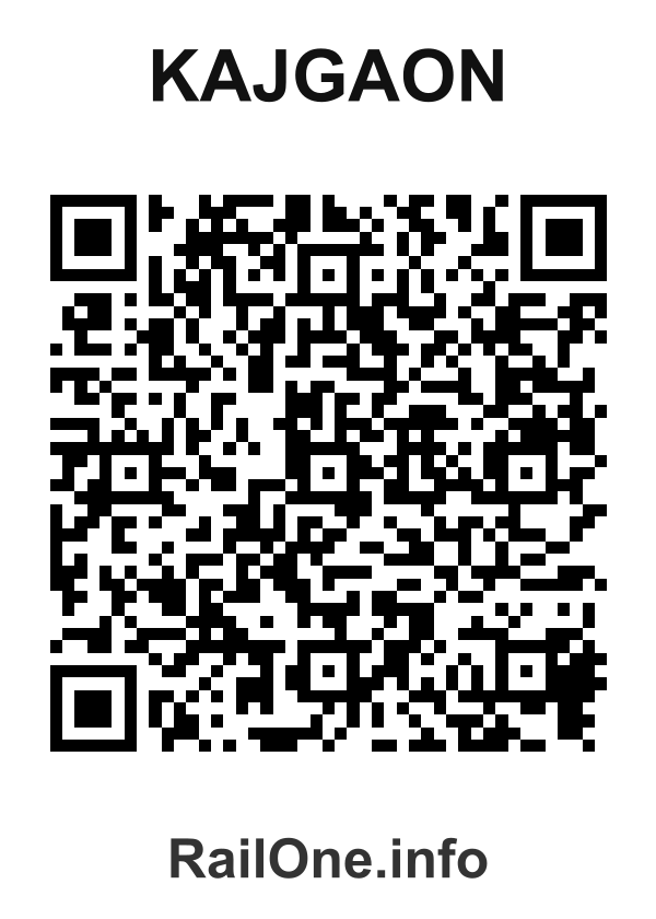 RailOne QR Code for Kajgaon station