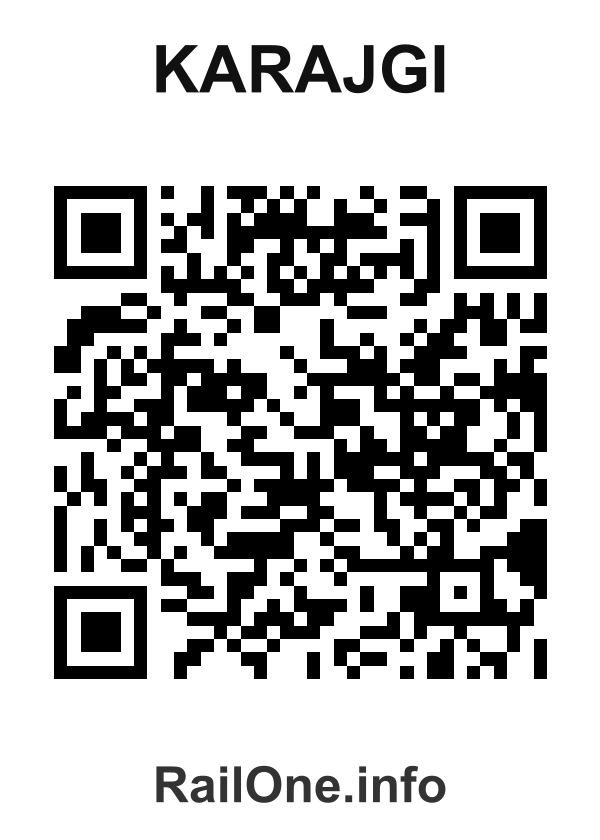 RailOne QR Code for Karajgi station