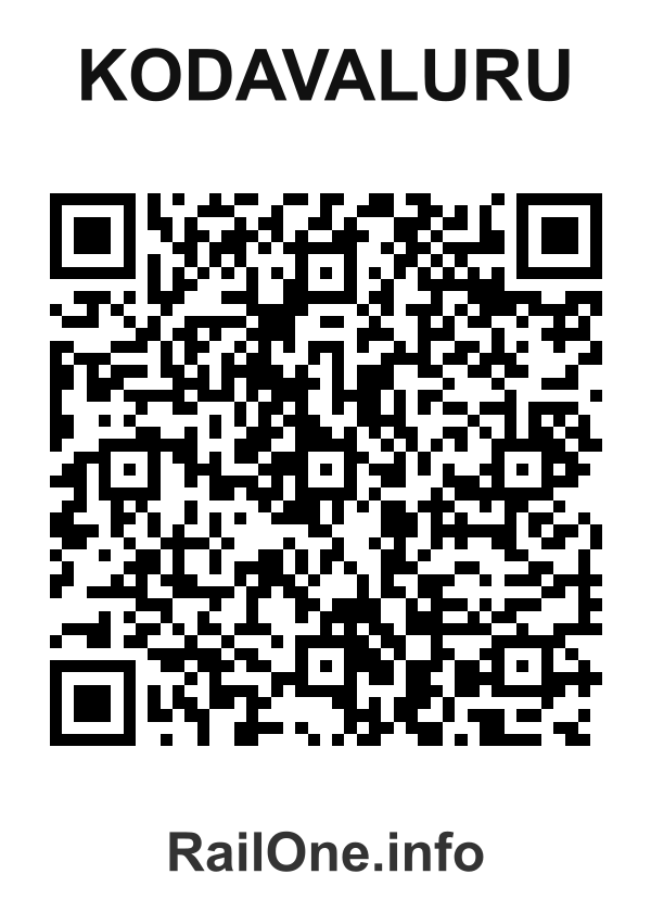 RailOne QR Code for Kodavaluru station